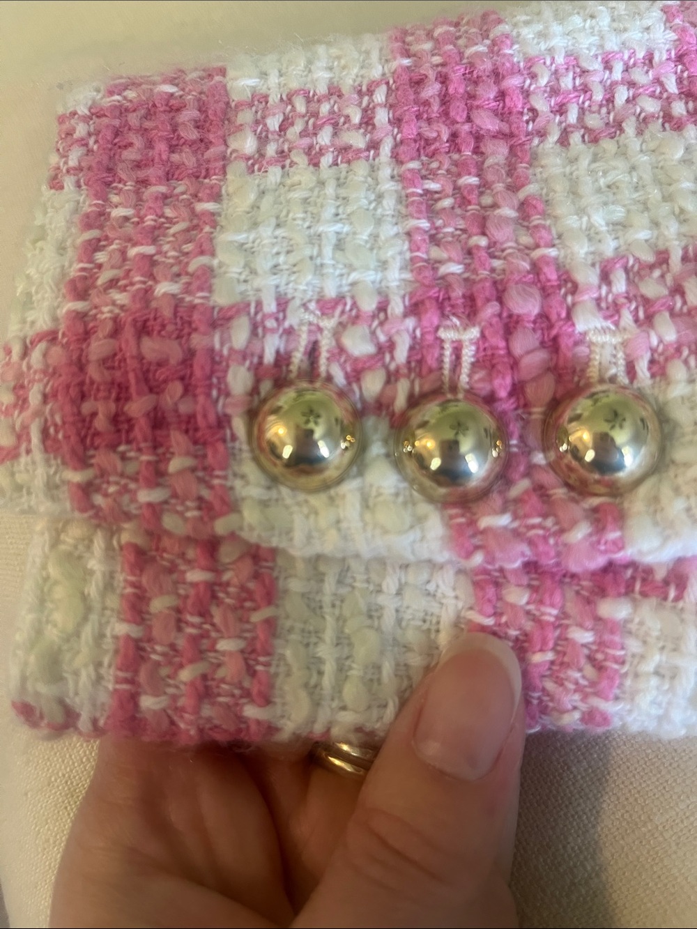 Mango Pink and White Tweed Set - Picture 15 of 15